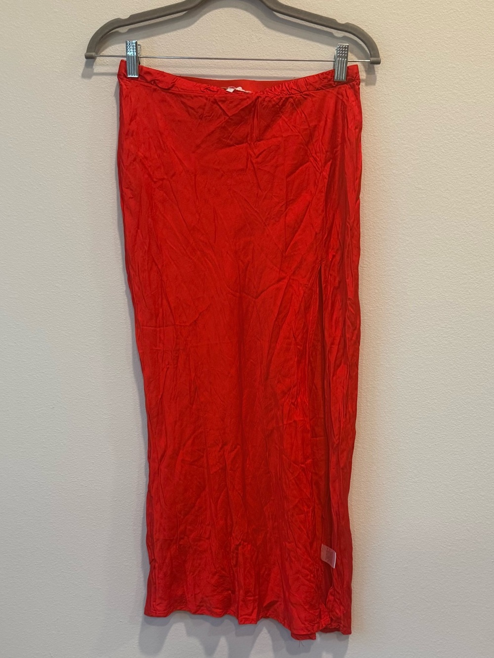 Olivaceous Red Maxi Skirt